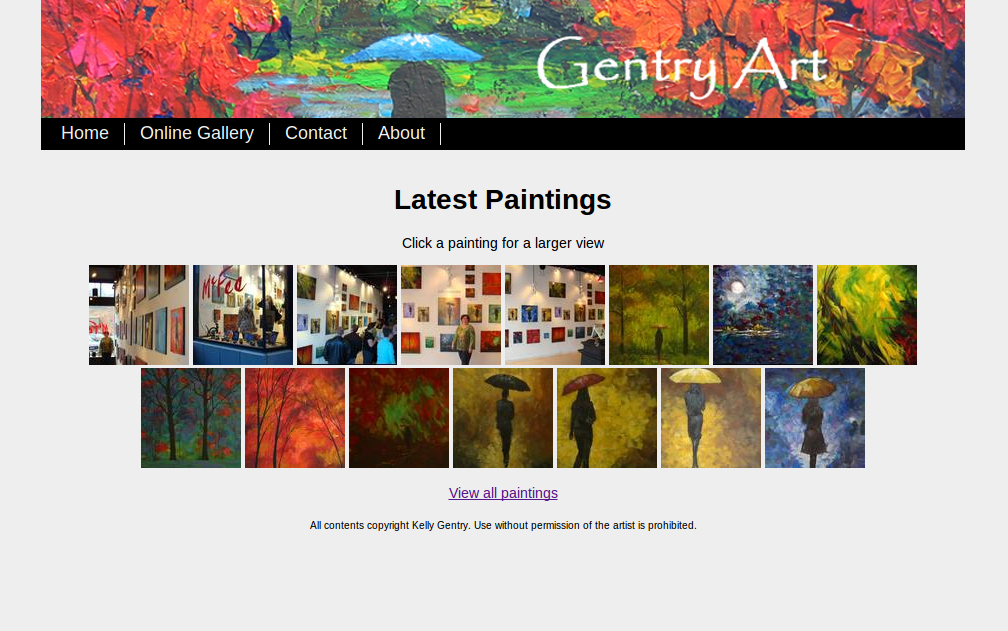 Gentry Art Gallery Screen Shot